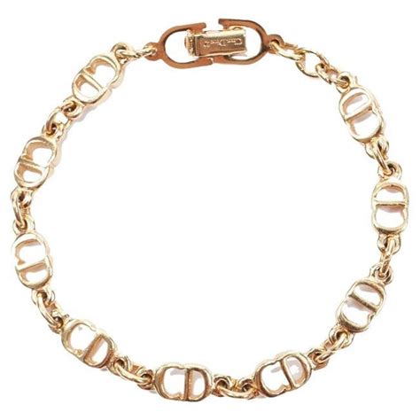 'DIOR' Chain Link Bracelet